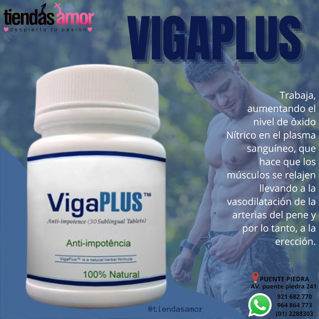 VigaPlus Promueve la función eréctil del pene con erecciones más firmes y duras